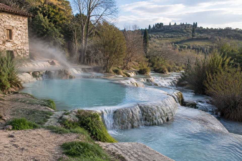 Acqua Borra thermal springs, Monteaperti, Castelnuovo Berardenga