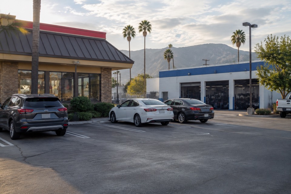 Burger King parking lot / Doc's garage, Burbank