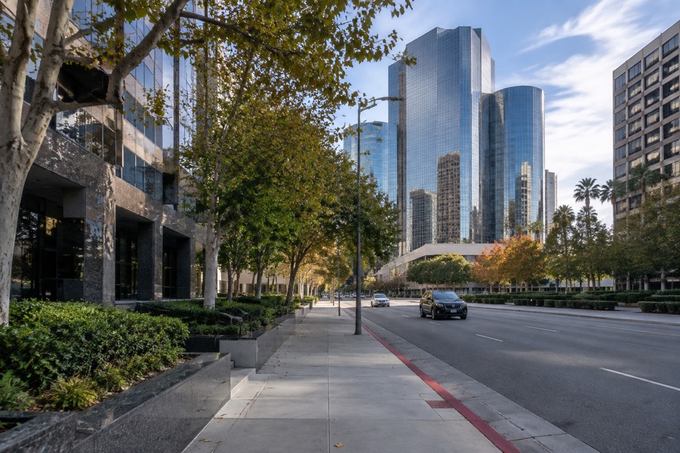 Century City streets near Fox Plaza, Los Angeles