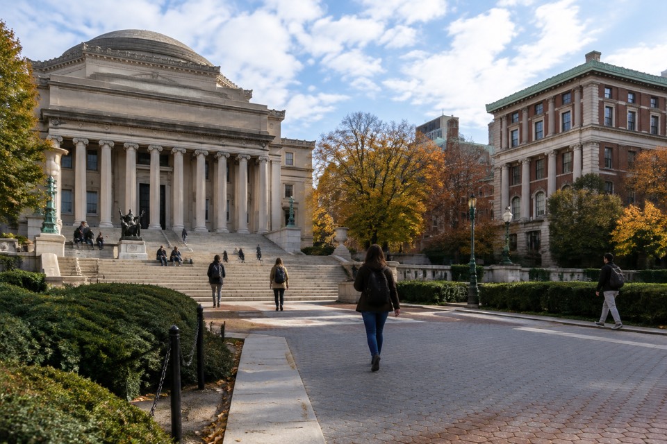 Columbia University (Low Memorial Library steps and Havemeyer Hall), New York City