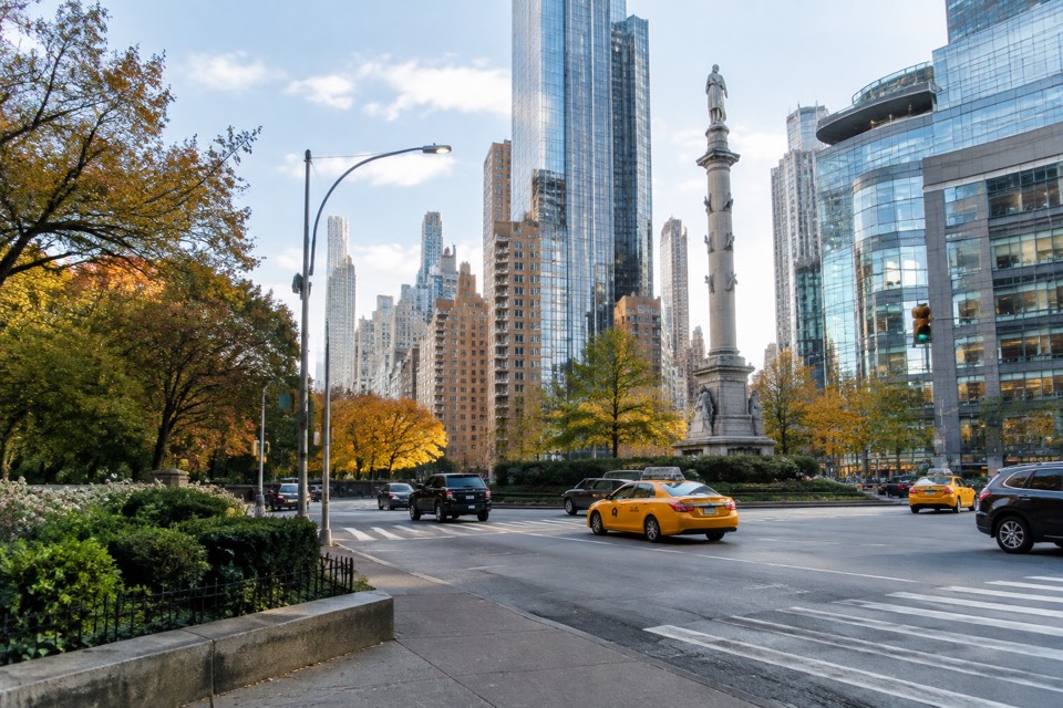 Columbus Circle / Central Park West at W 61st St, New York