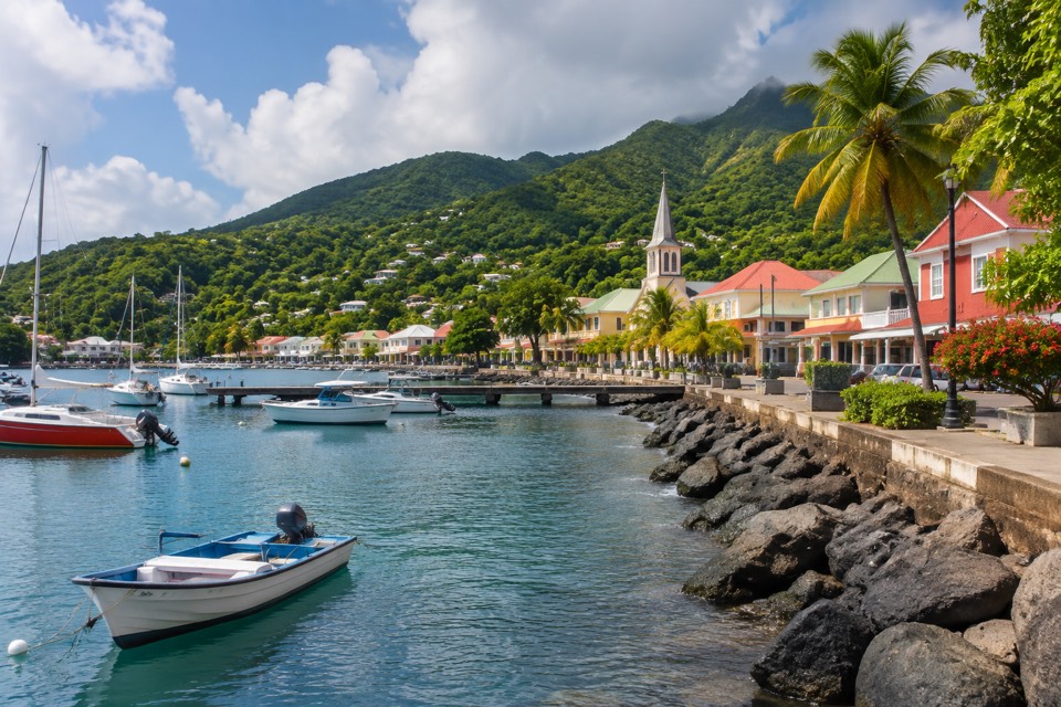 Deshaies Harbour and Town Centre, Deshaies
