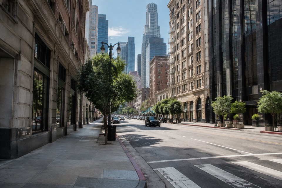 Downtown Los Angeles streets (4th, 5th, Spring, Mateo, Grand), Los Angeles