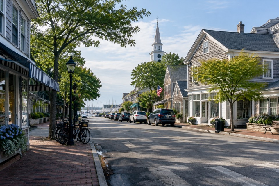 Edgartown Town Center (Water St and Main St), Edgartown
