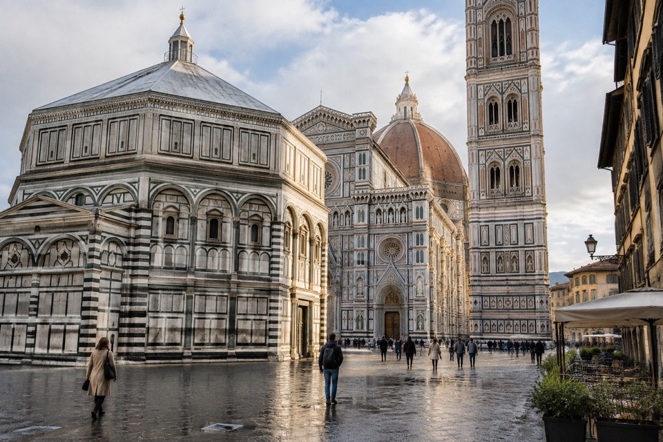 Florence Cathedral (Duomo) and Baptistery, Florence