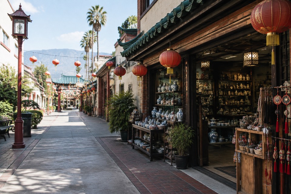 Hennessy Street / Chinatown alley and shop, Burbank