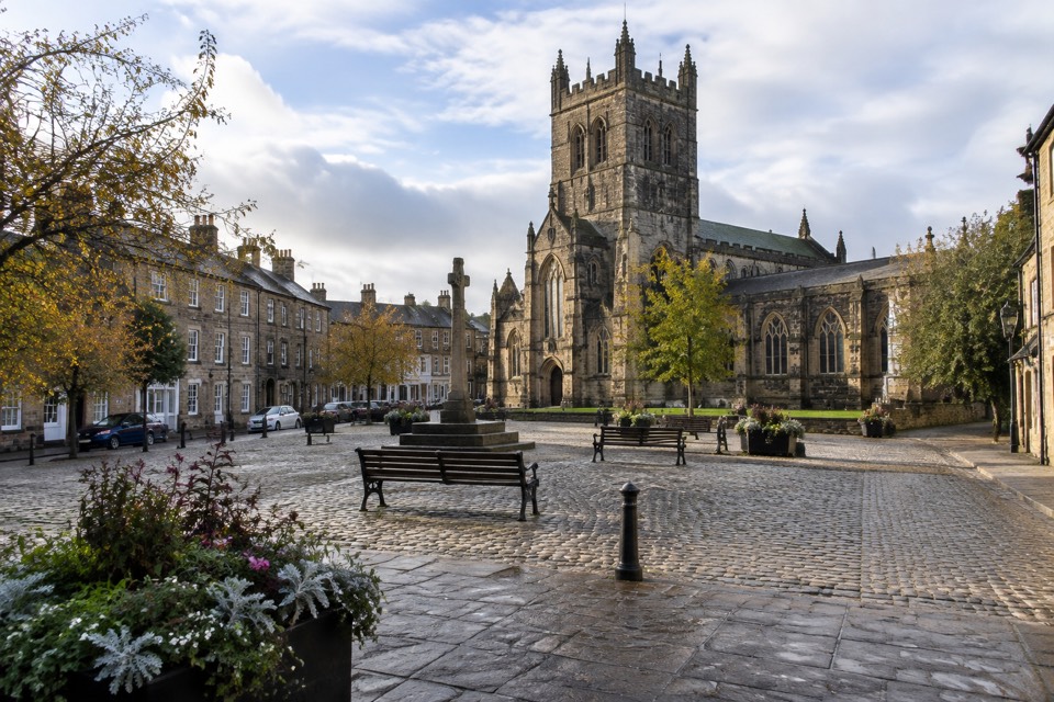 Hexham Market Place and Abbey, Hexham