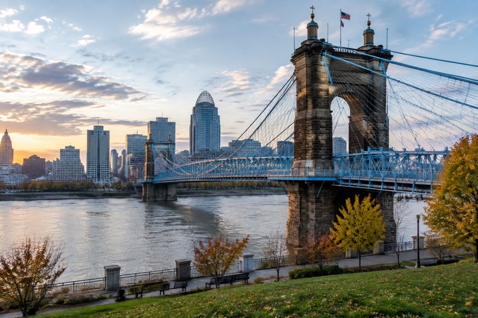 John A. Roebling Suspension Bridge, Cincinnati