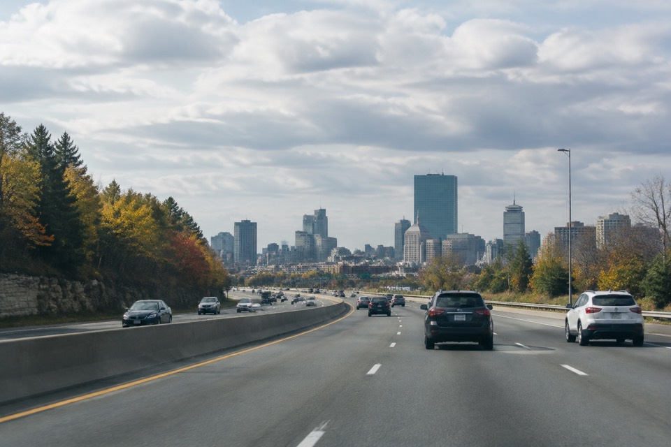 Massachusetts Turnpike, Boston area