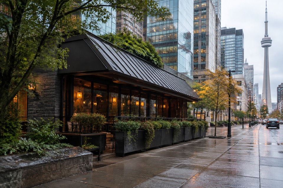 Monsoon Restaurant (formerly at 100 Simcoe Street), Toronto