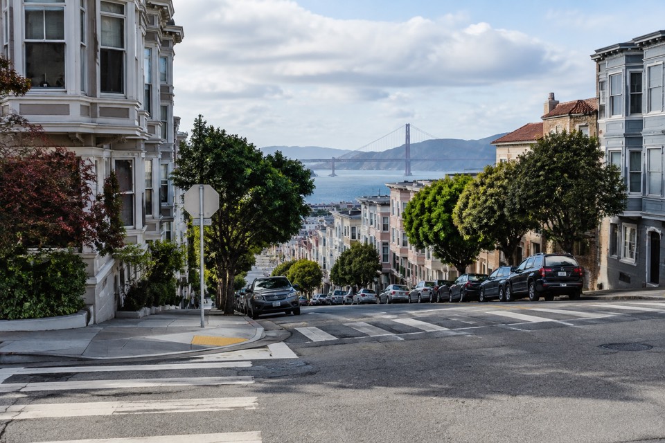 Pacific Avenue & Jones Street (New Russian Hill Market area), San Francisco