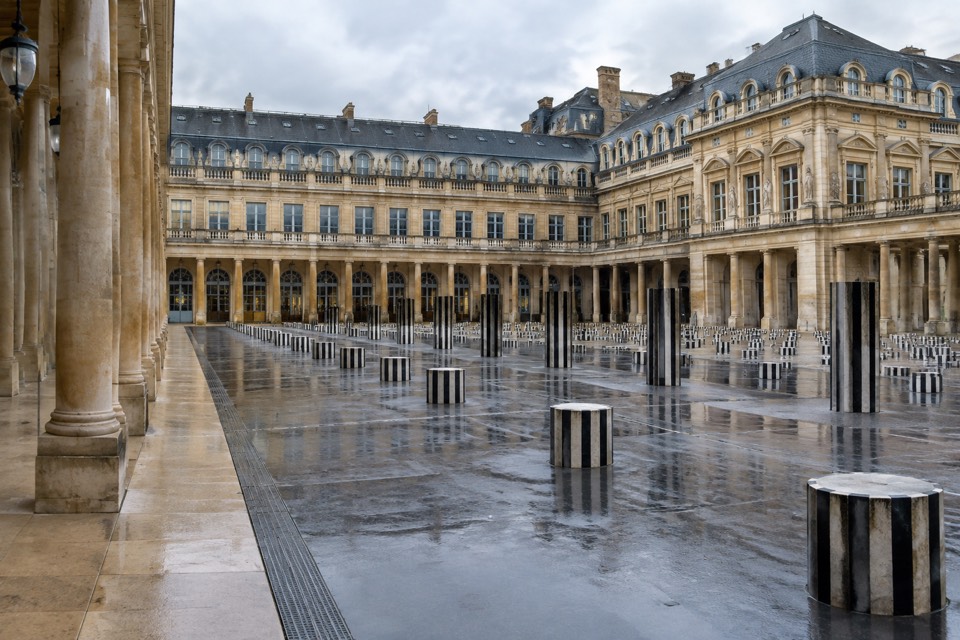 Palais-Royal and Colonnes de Buren, Paris