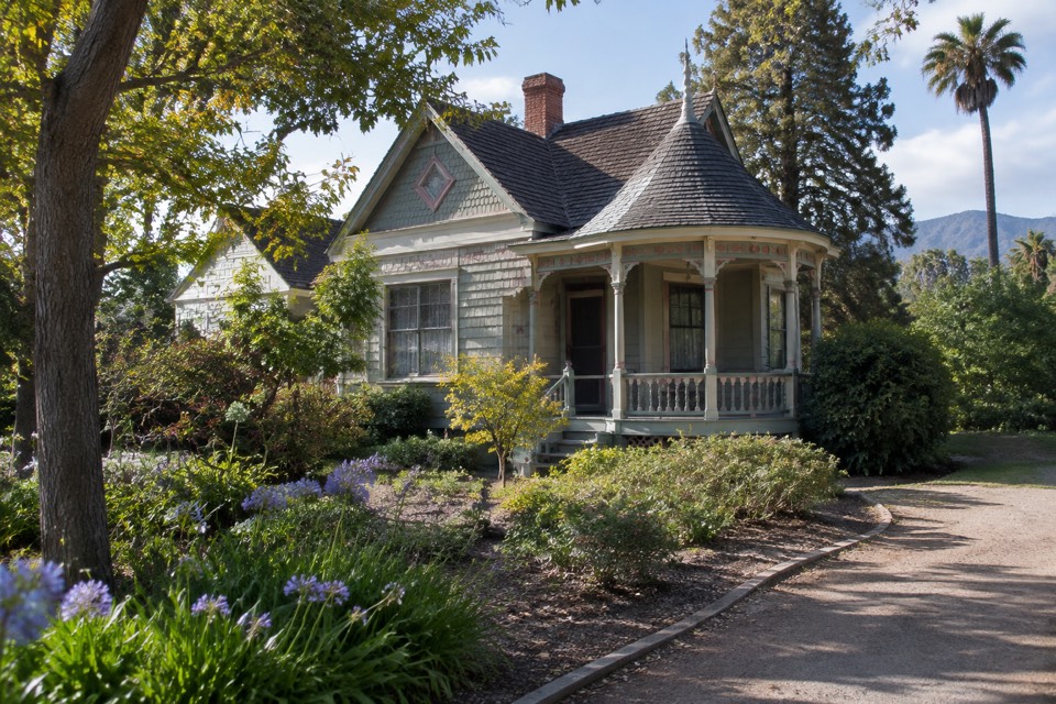 Queen Anne Cottage, Los Angeles County Arboretum & Botanic Garden, Arcadia
