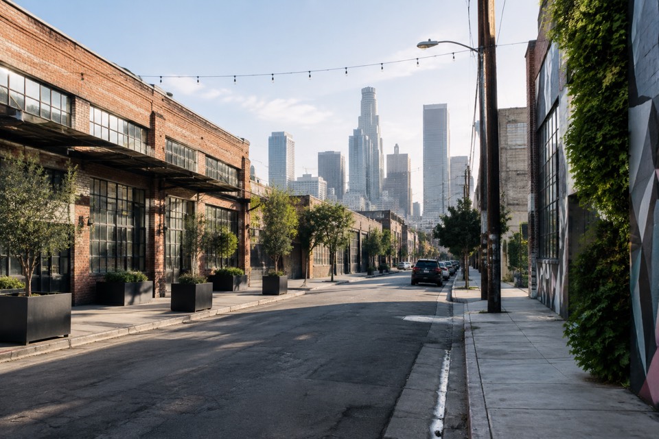 ROW DTLA / Clock Street warehouses, Los Angeles